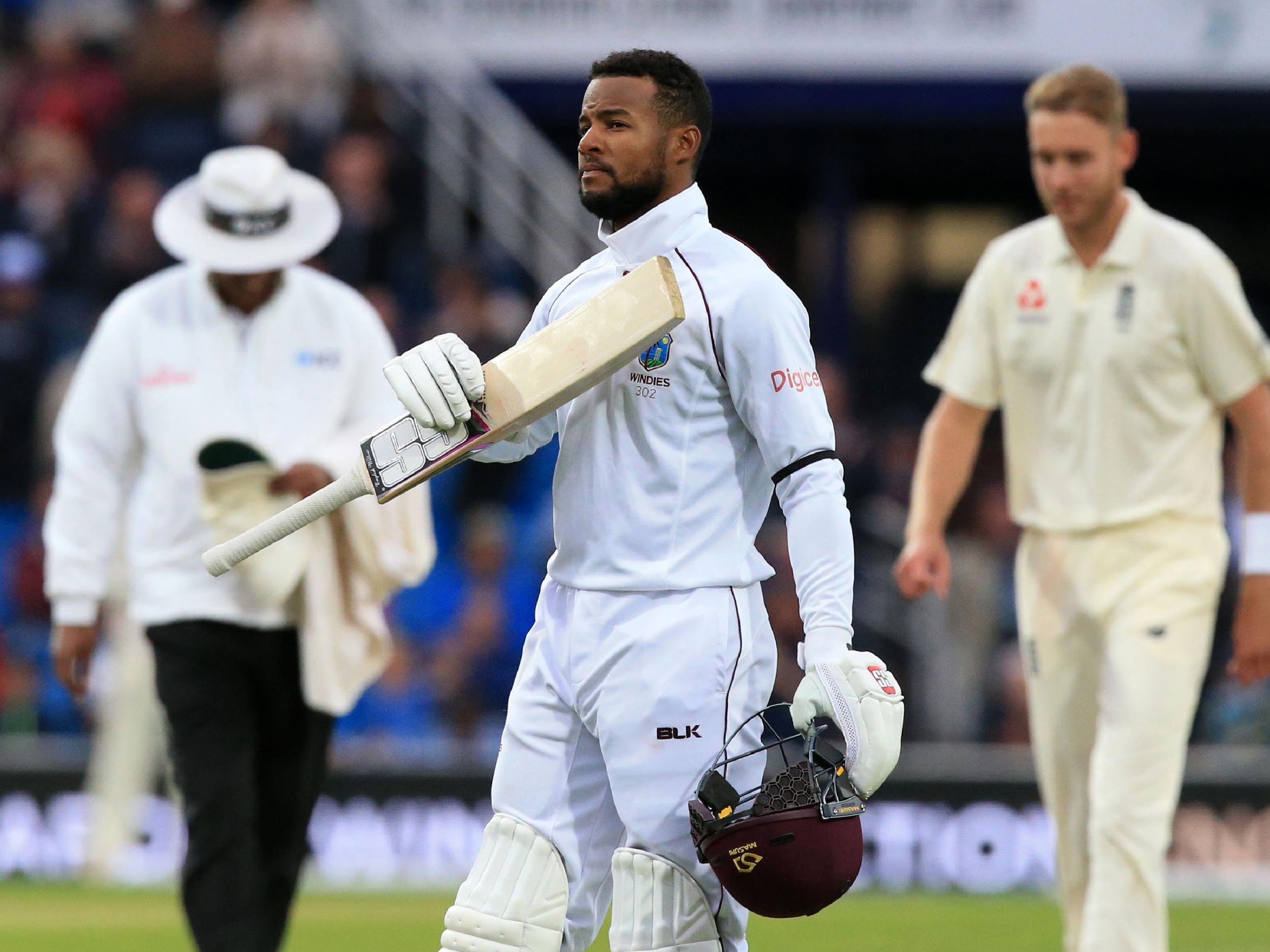 Shai Hope hit a fine century to see the West Indies over the line