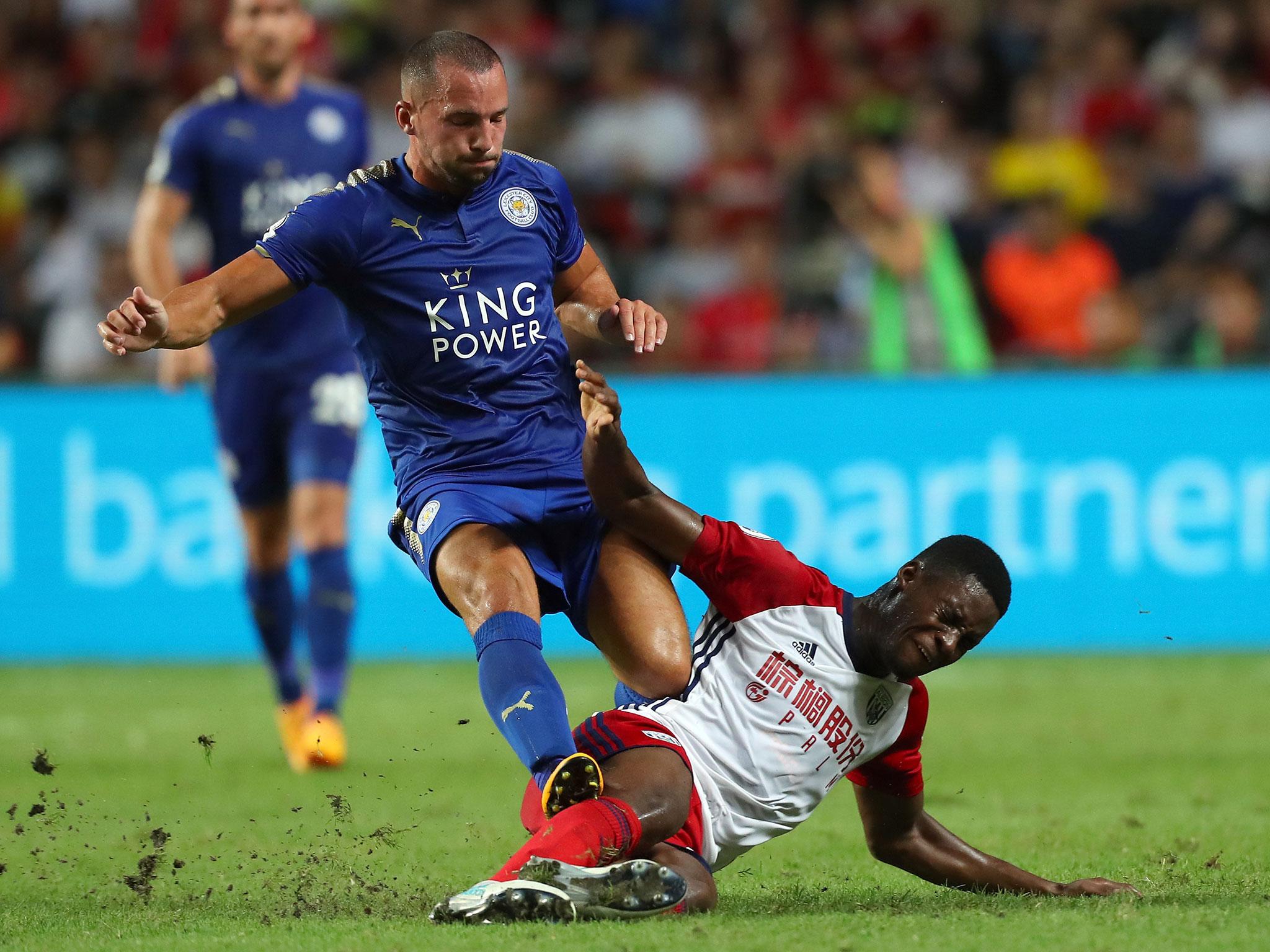 Danny Drinkwater in action for Leicester during pre-season