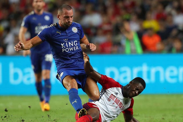 Danny Drinkwater in action for Leicester during pre-season