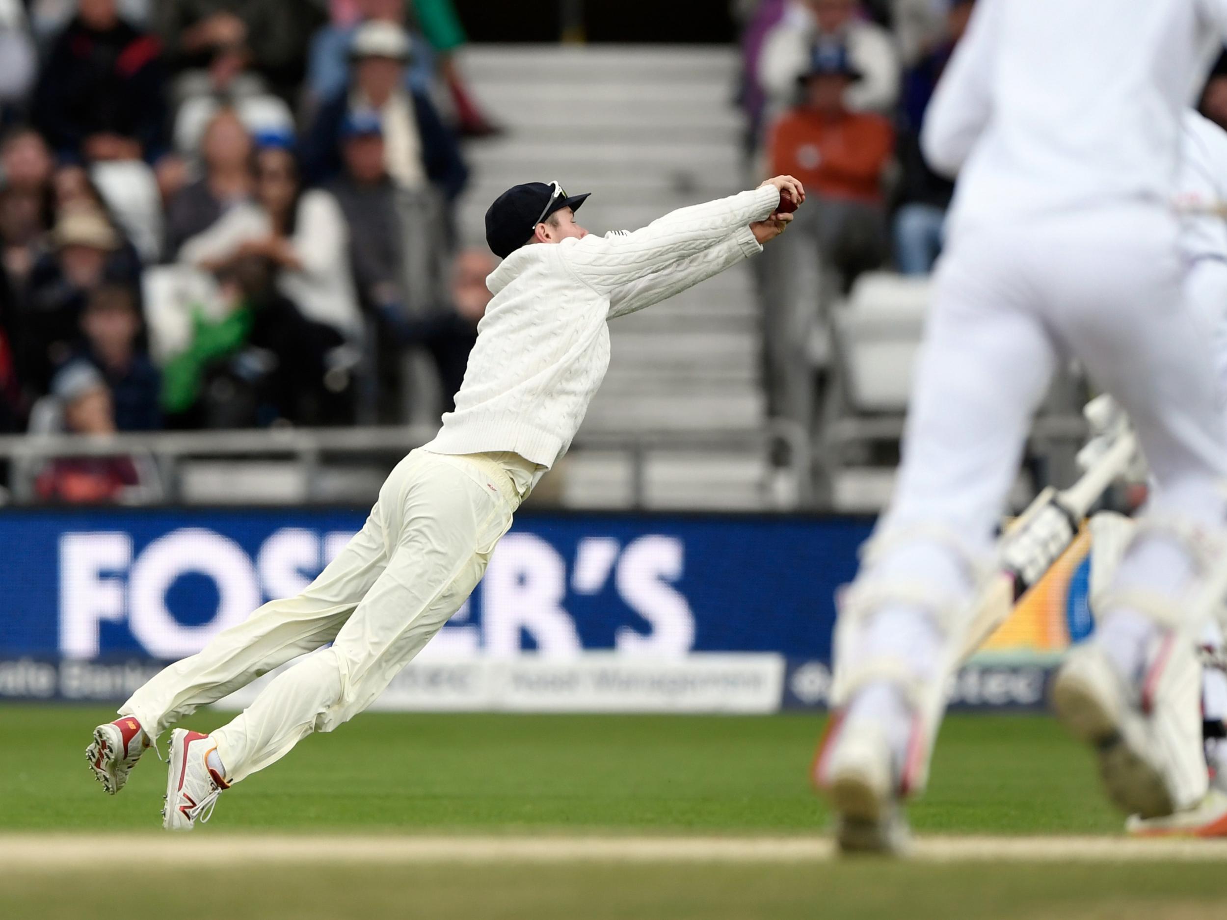 Crane took a stunning catch in the fifth Test when on as a substitute fielder