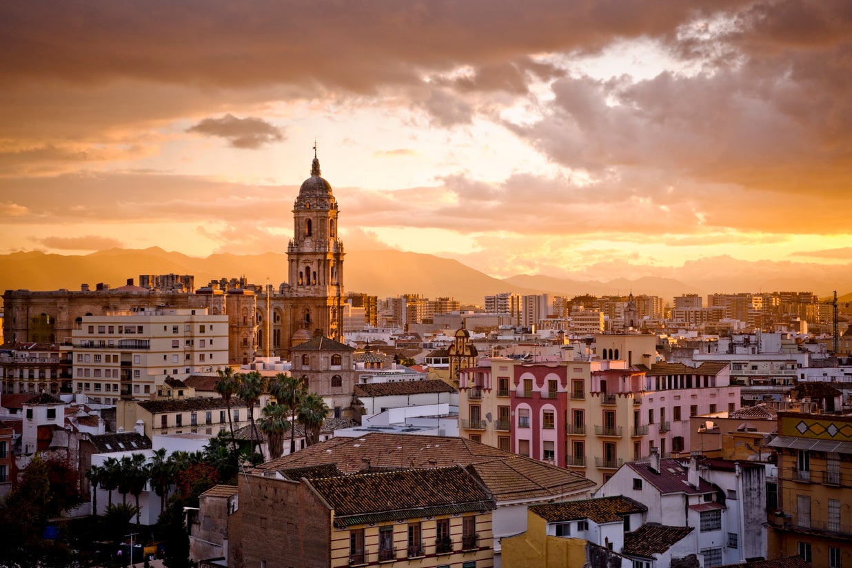 The rooftops over Malaga city (Getty Images)