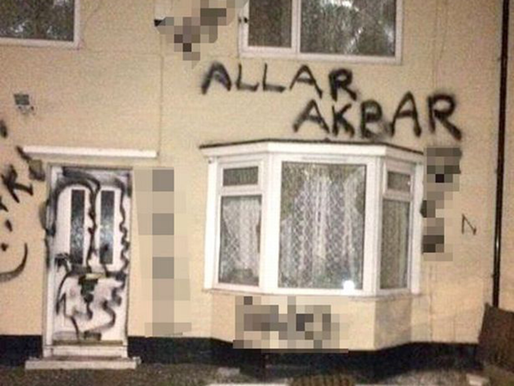 The house on Stapleton Avenue, Speke, which was daubed with racist graffiti