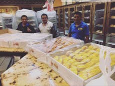 Trapped Mexican bakers make bread for hundreds of Harvey victims