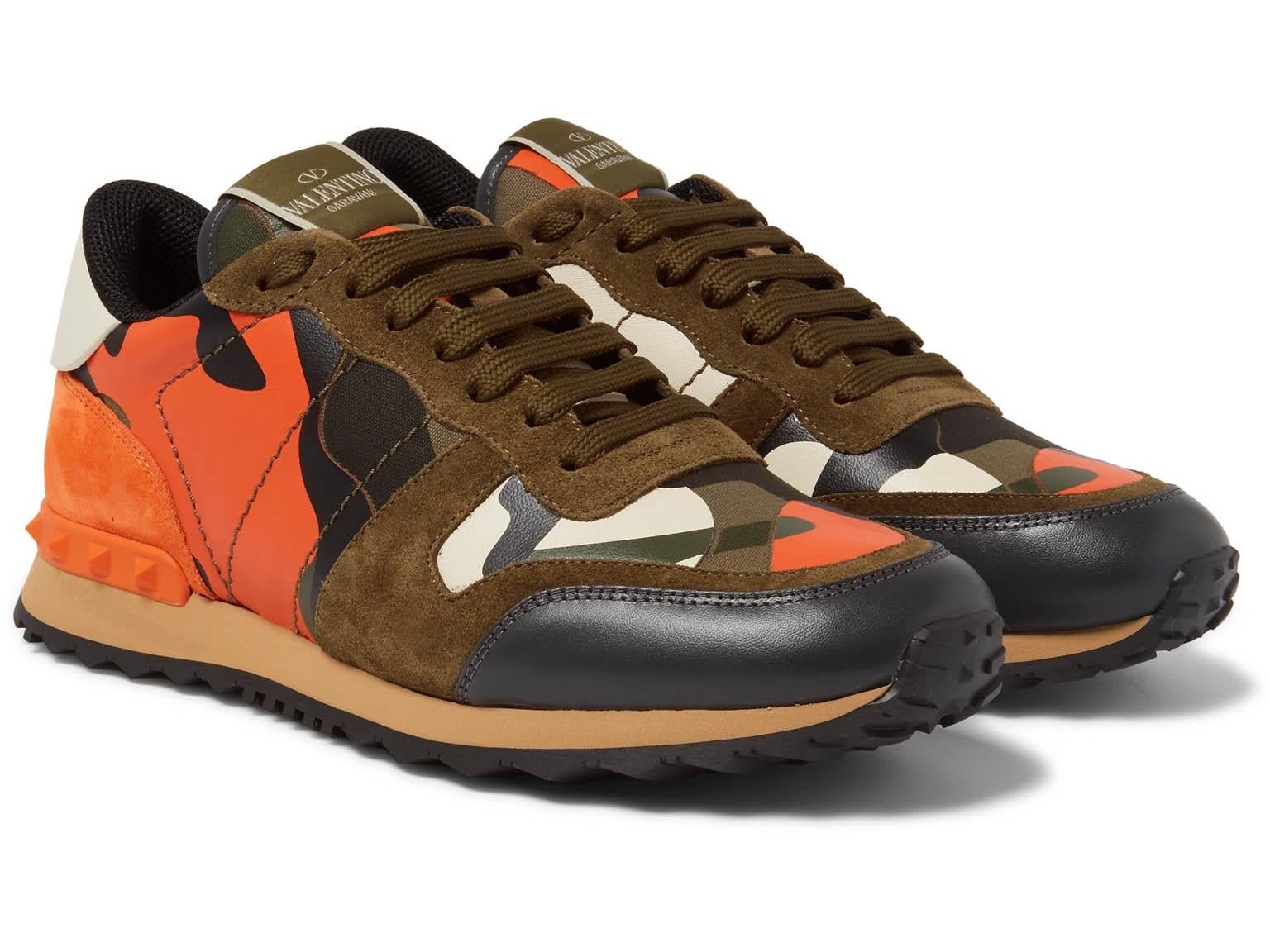 Valentino, Rockrunner Camouflage-print Canvas Sneakers, £500, Mr Porter