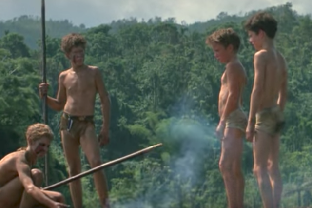 A still from the 1990 adaptation of Lord of the Flies