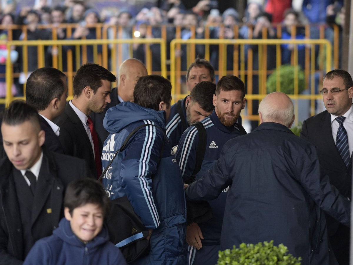 Argentina fans serenade Lionel Messi's DOG with a hero's reception