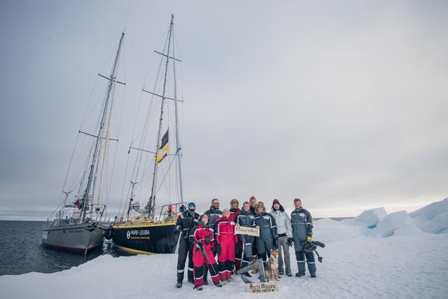 The crew of the Arctic Mission have sailed their two yachts, Bagheera and the Snow Dragon II, to within 600 miles of the North Pole