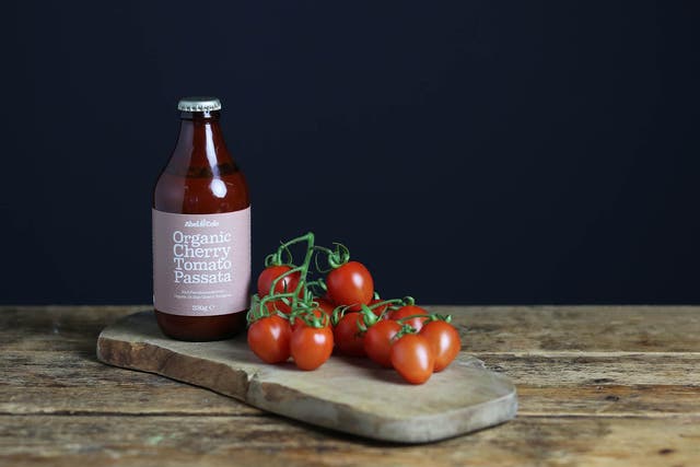 Organic passata is made from their Sicilian grower’s over-ripe cherry tomatoes