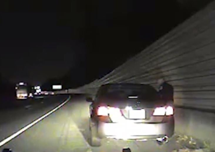Dash cam video shows officer Greg Abbott speaking to a car passenger in July 2016
