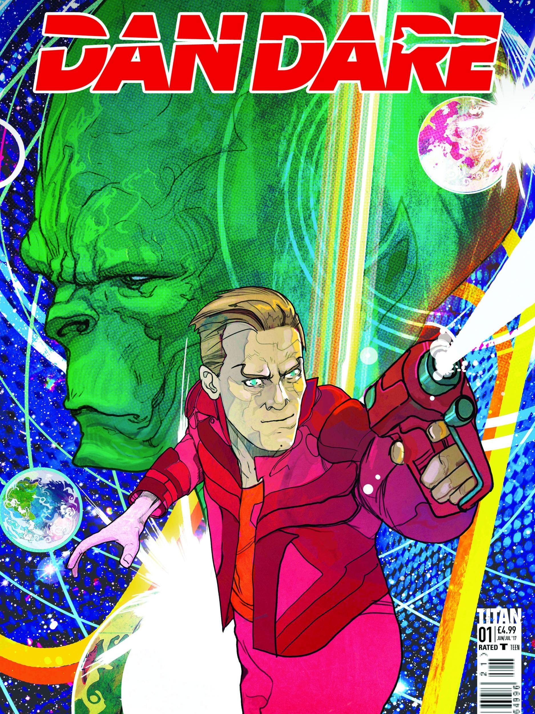 Dan Dare No 1 is out next month, and fans can pick up three variant covers including this one by Christian Ward