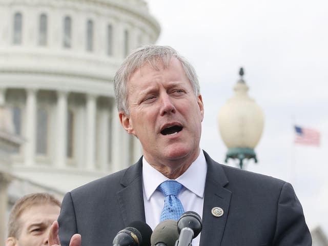 Rep. Mark Meadows (R-NC) speaks at Capitol Hill