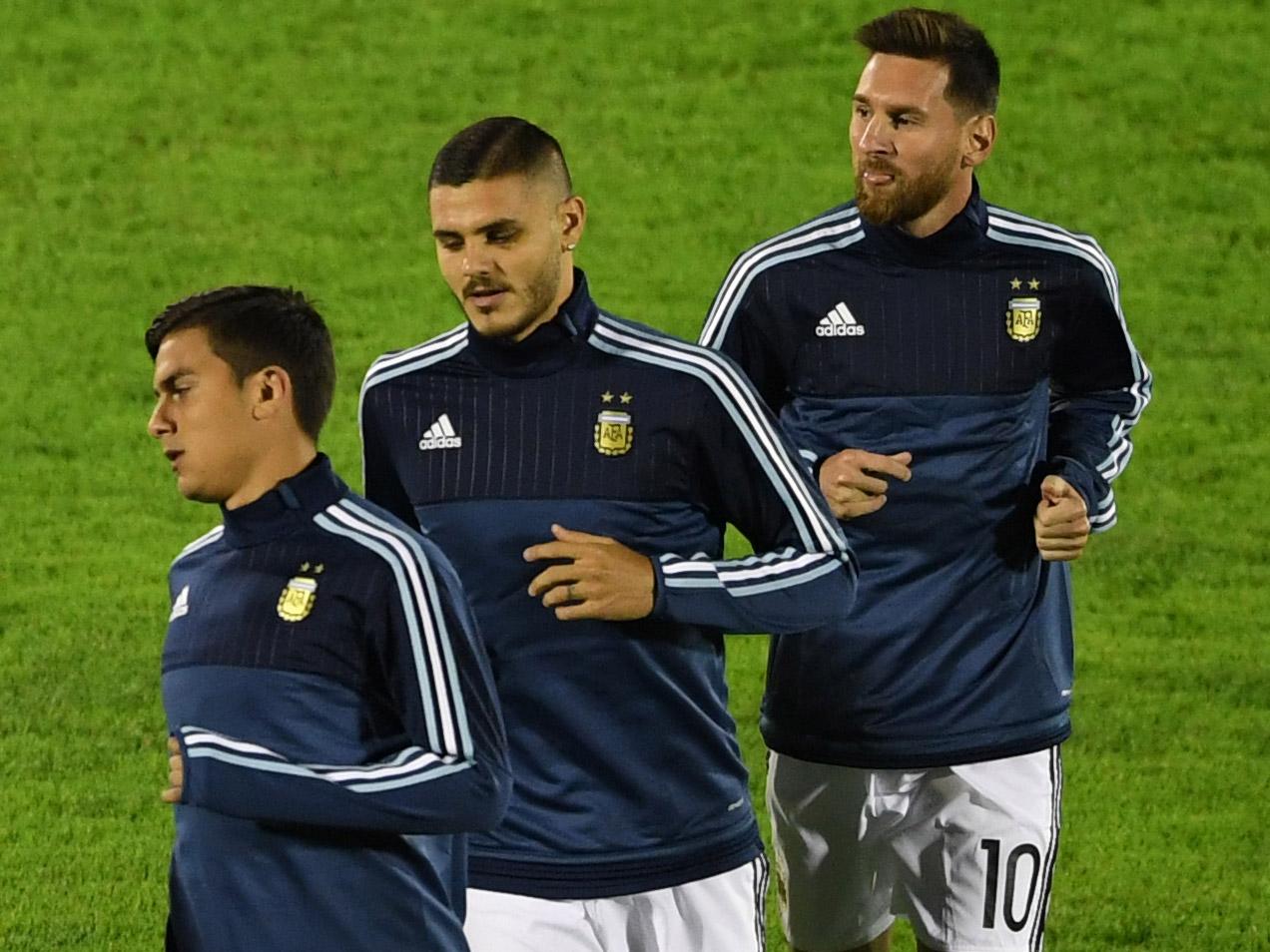 A new attack built around (from r-l) Lionel Messi, Mauro Icardi and Paulo Dybala has devastating potential