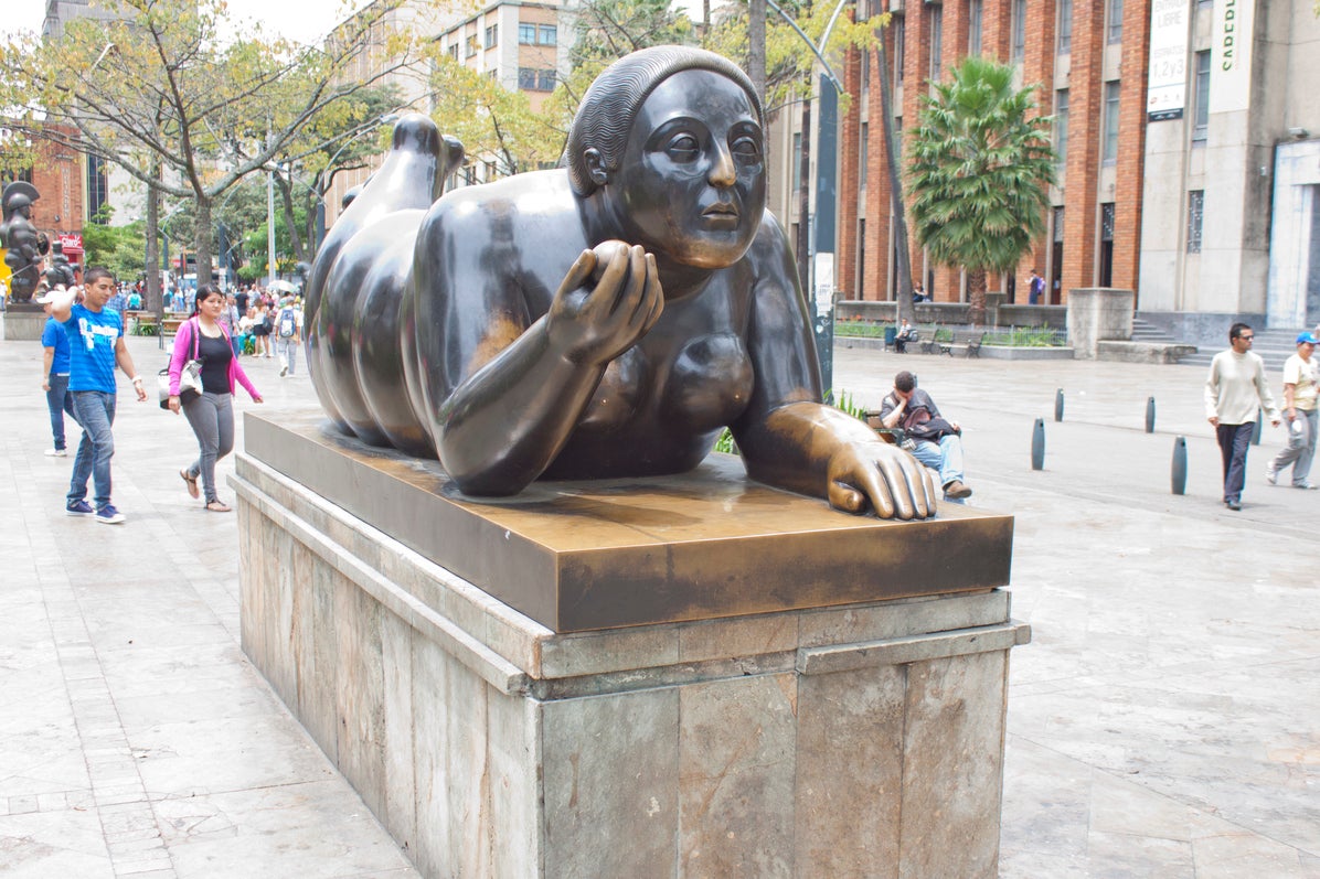 Fernando Botero’s sculptures are a great attraction at Plaza Botero