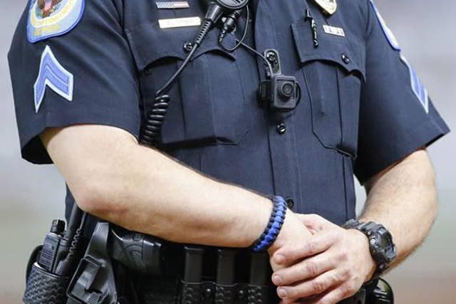 A Cobb County police officer on duty