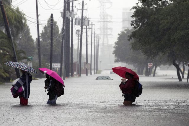 Tens of thousands were forced to leave their homes after Storm Harvey