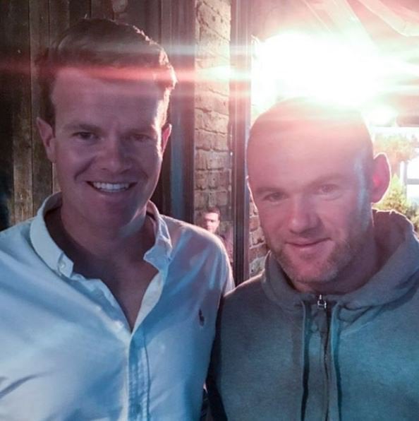 &#13;
The footballer was pictured at Bubble Room in Alderley Edge last night (Instagram/Jack McIver)&#13;