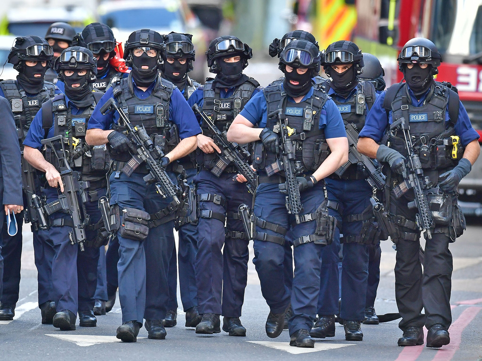Armed police units are among those that have suffered cuts since 2010