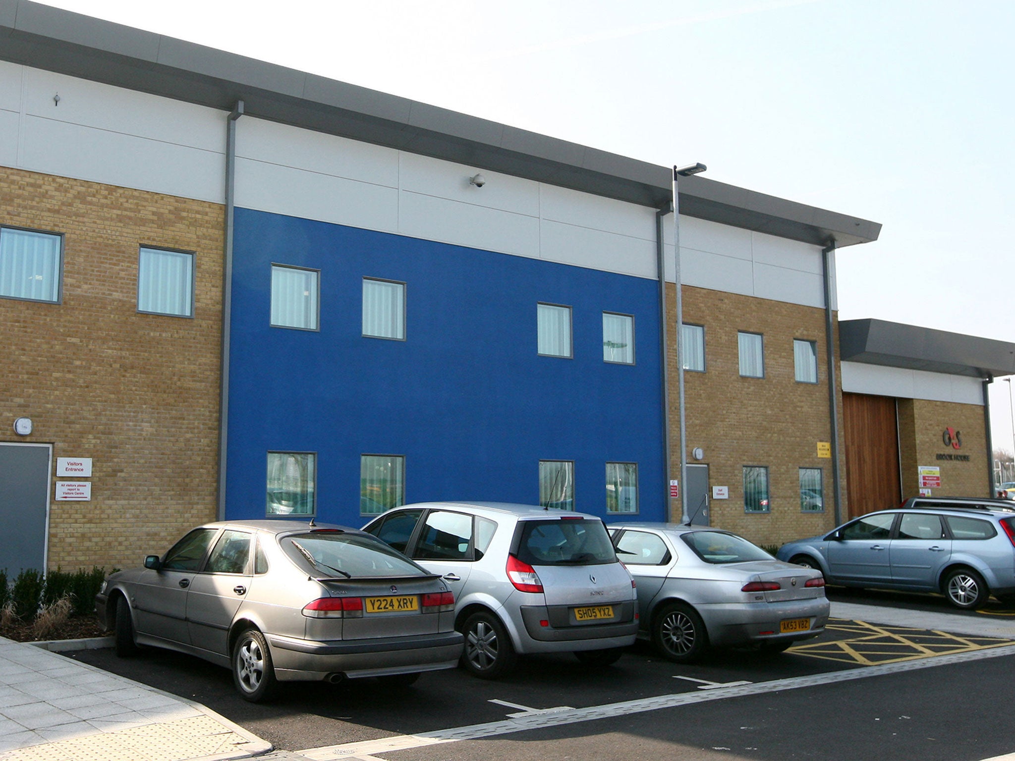 Brook House Immigration Removal Centre, next to Gatwick Airport in West Sussex