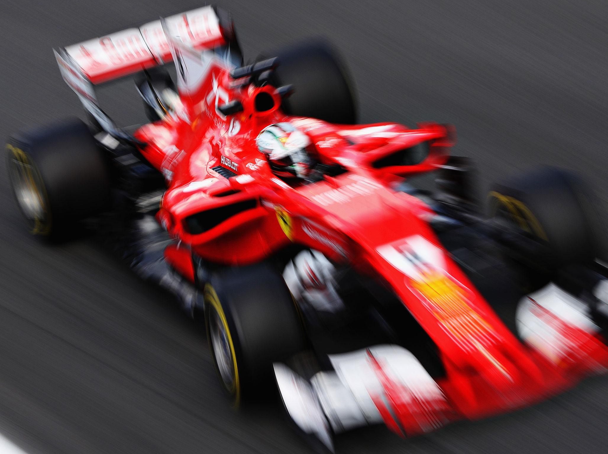 &#13;
Vettel once again showed strong pace in practice &#13;