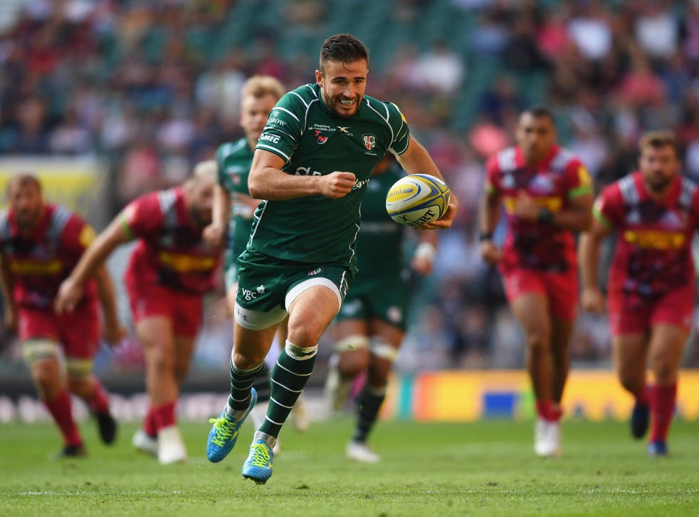 Tommy Bell scored 24 points as London Irish made a winning return to the Premiership