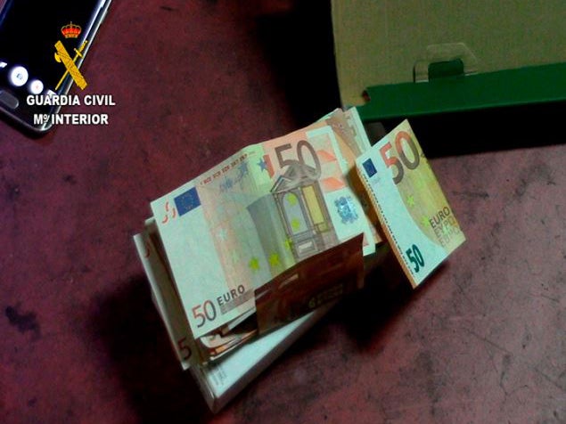 Around £100,000 in cash was also seized by police during the dawn raids on Thursday.