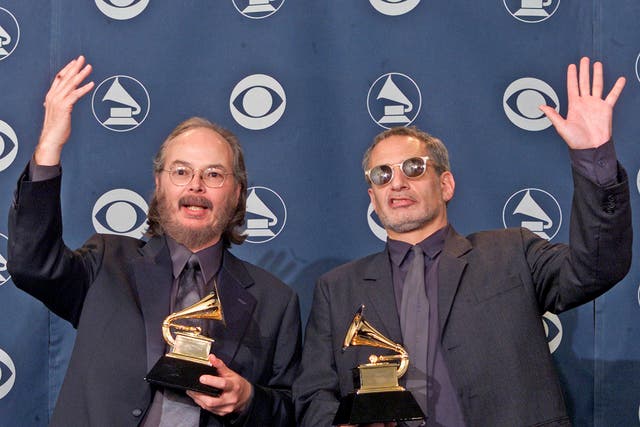 Walter Becker (l) with co-founder Donald Fagen