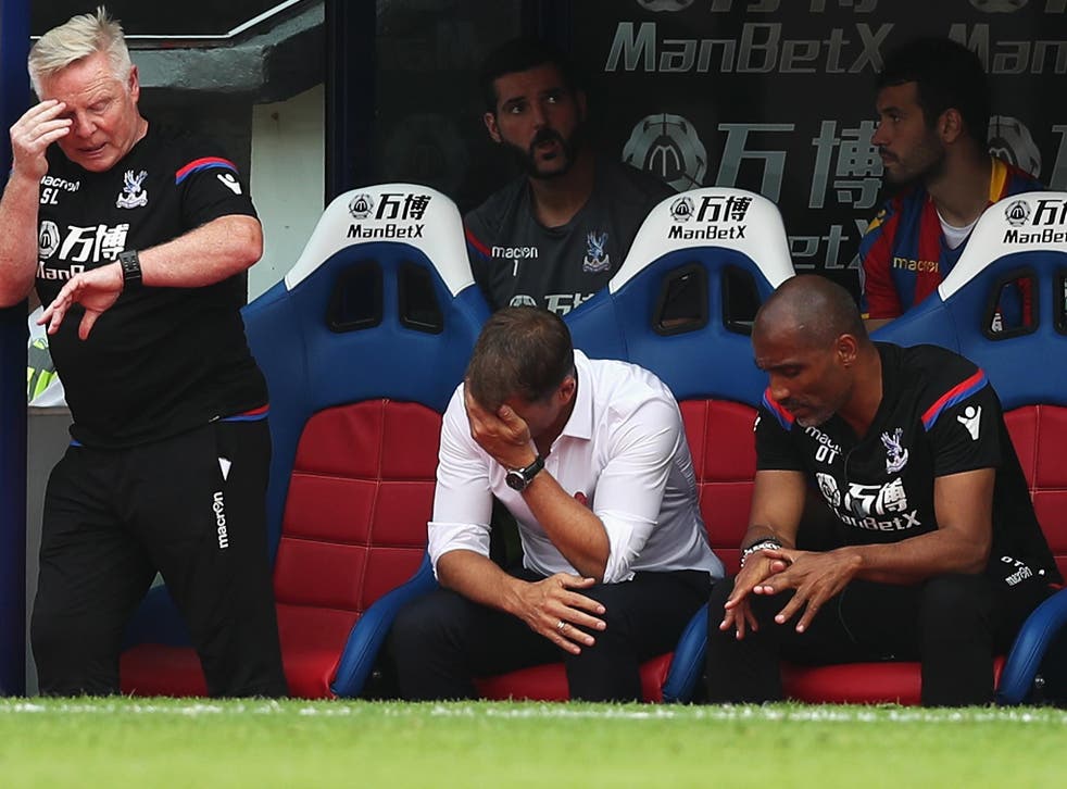 Frank de Boer is on the verge of being sacked by Crystal Palace after an underwhelming start at Selhurst Park