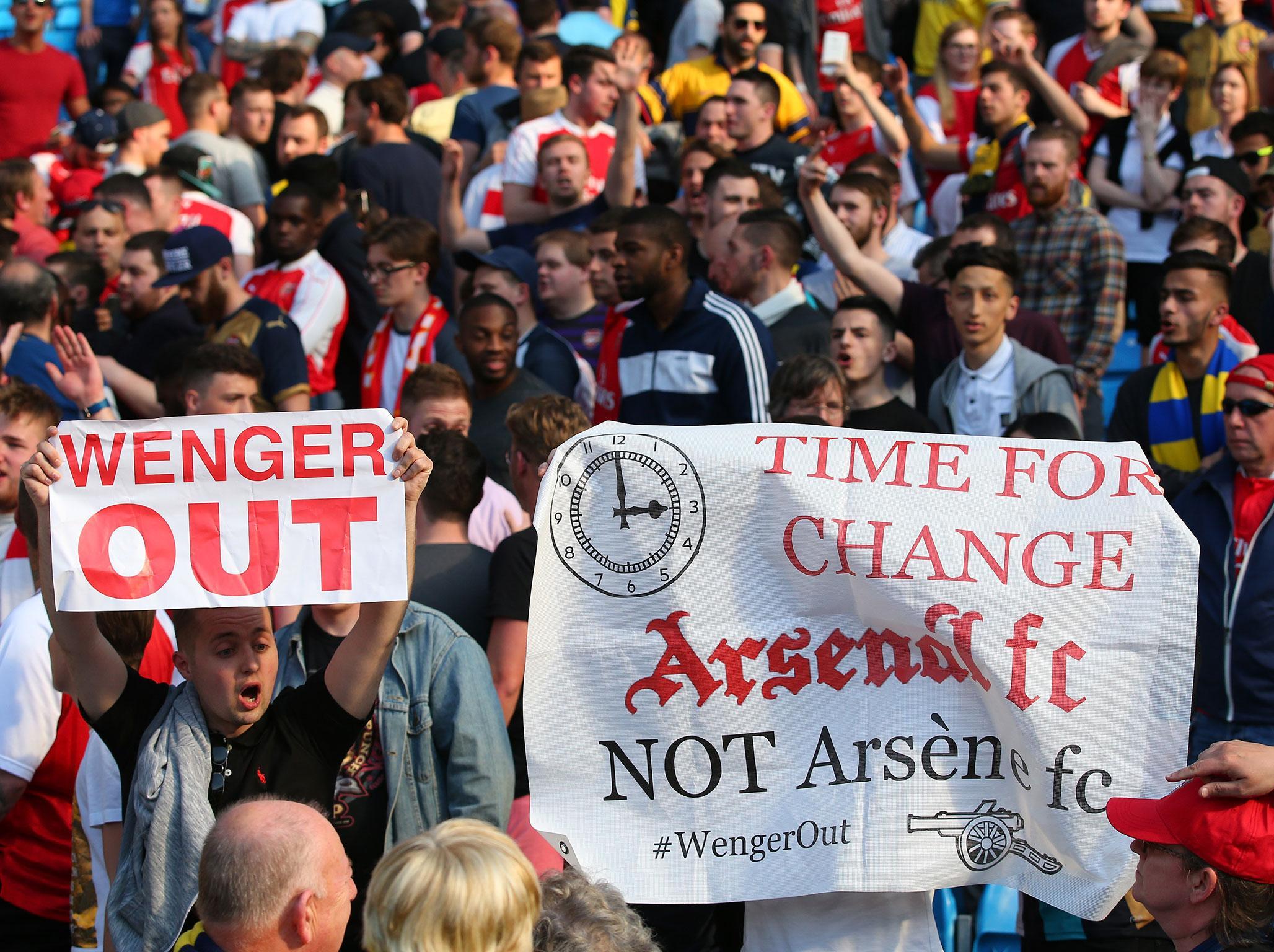 A vocal minority wanted Arsene Wenger sacked but the club stuck by the manager