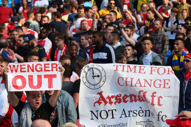 A vocal minority wanted Arsene Wenger sacked but the club stuck by the manager