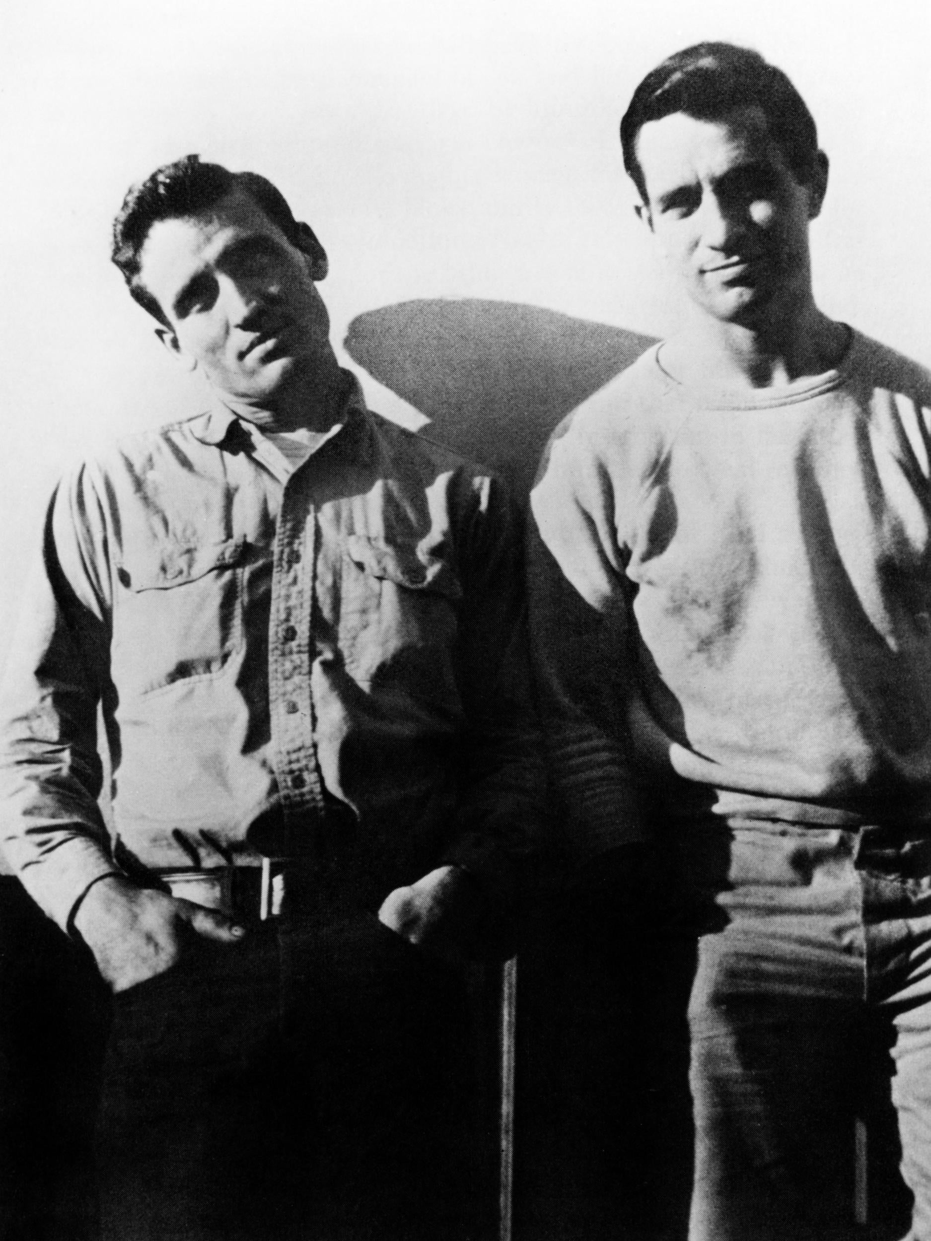 Inspiration: Kerouac, left, with Neal Cassady