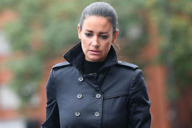 Sky Sports presenter Kirsty Gallacher arrives at Slough Magistrates' Court