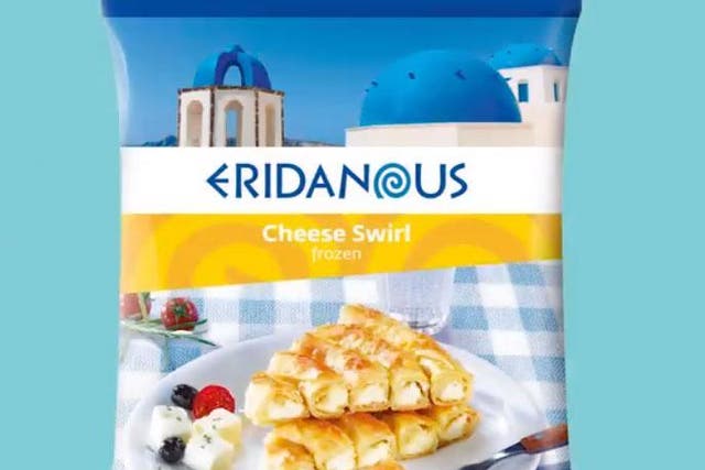 One of Lidl's products in the Eridanous range featuring the Anistasis church without a cross