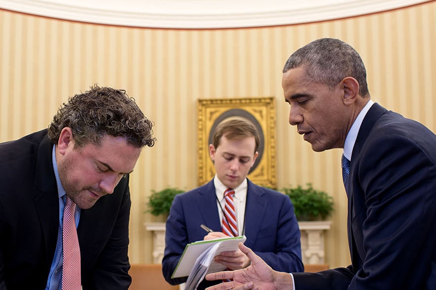 Behind the scenes: Obama didn't learn Litt’s (centre) name until his second term