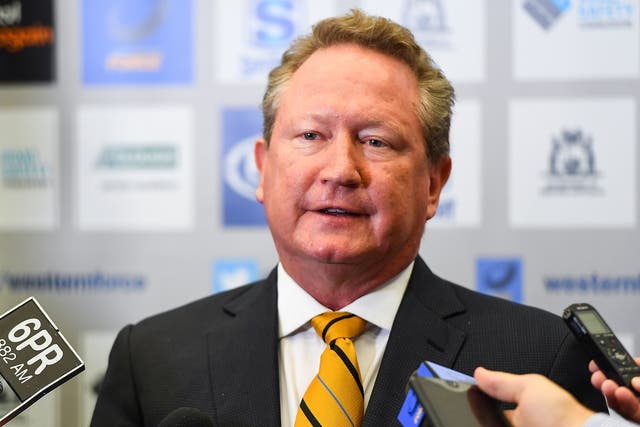 Andrew Forrest has announced the creation of a new Southern Hemisphere club rugby league