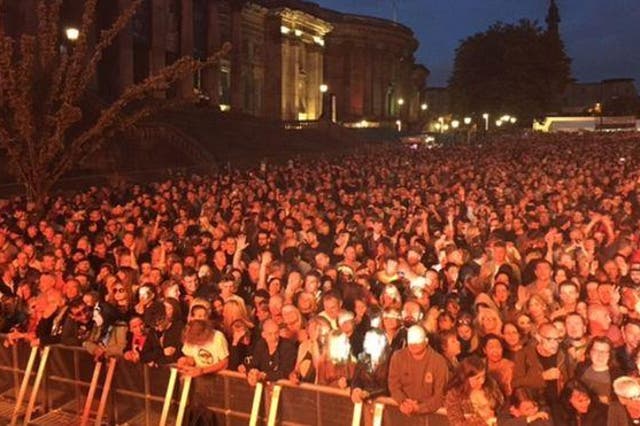 Picture: Music fans at Hope & Glory festival in Liverpool
