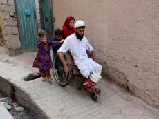 Afghanistan’s disabled war veterans making a living on the street