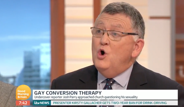 Dr Michael Davidson, who claims he can "cure" gay men, was invited to speak on Good Morning Britain