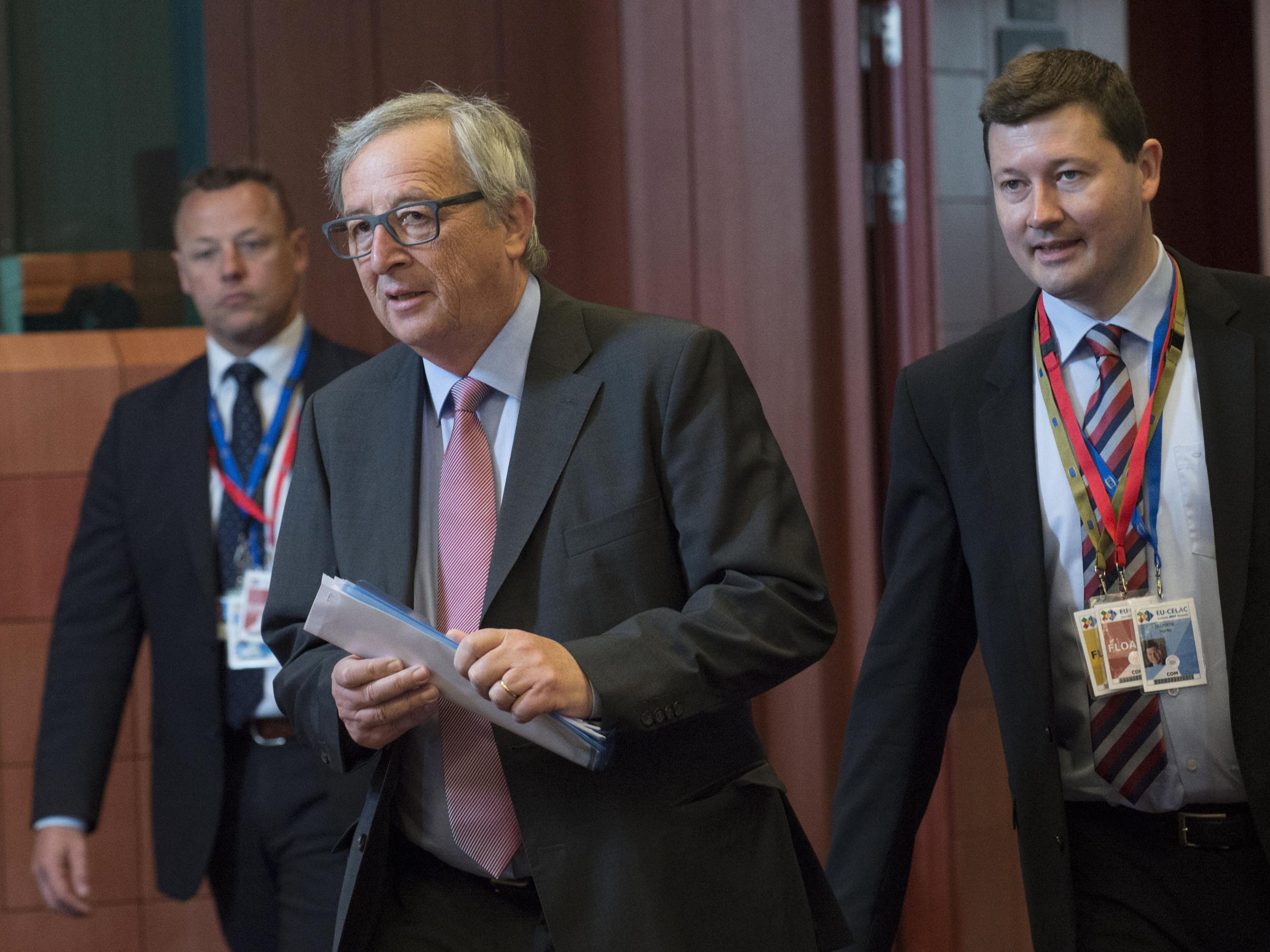 The comments were made by the chief of staff to European Commission President Jean-Claude Juncker