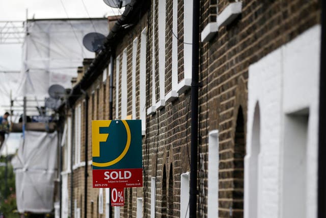 The value of UK housing has fallen to an average of £297,398