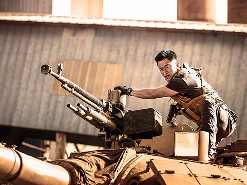The Chinese action superstar Wu Jing as Leng Feng in 'Wolf Warrior 2'
