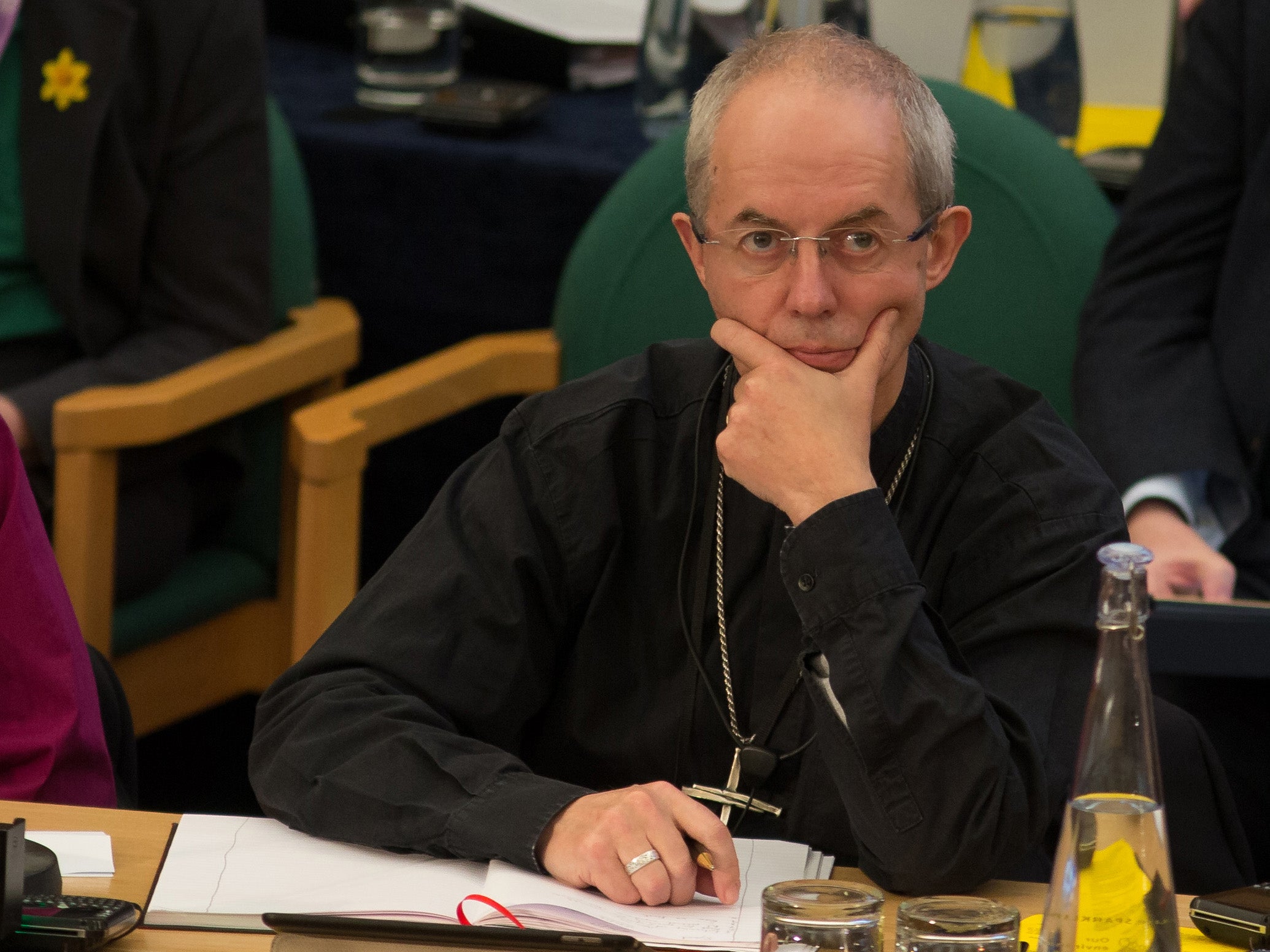 The head of the Church of England urged ministers not to ‘waste our time rummaging’ in the past for the ‘solutions of tomorrow’