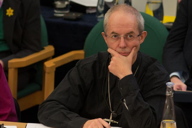 The head of the Church of England urged ministers not to ‘waste our time rummaging’ in the past for the ‘solutions of tomorrow’