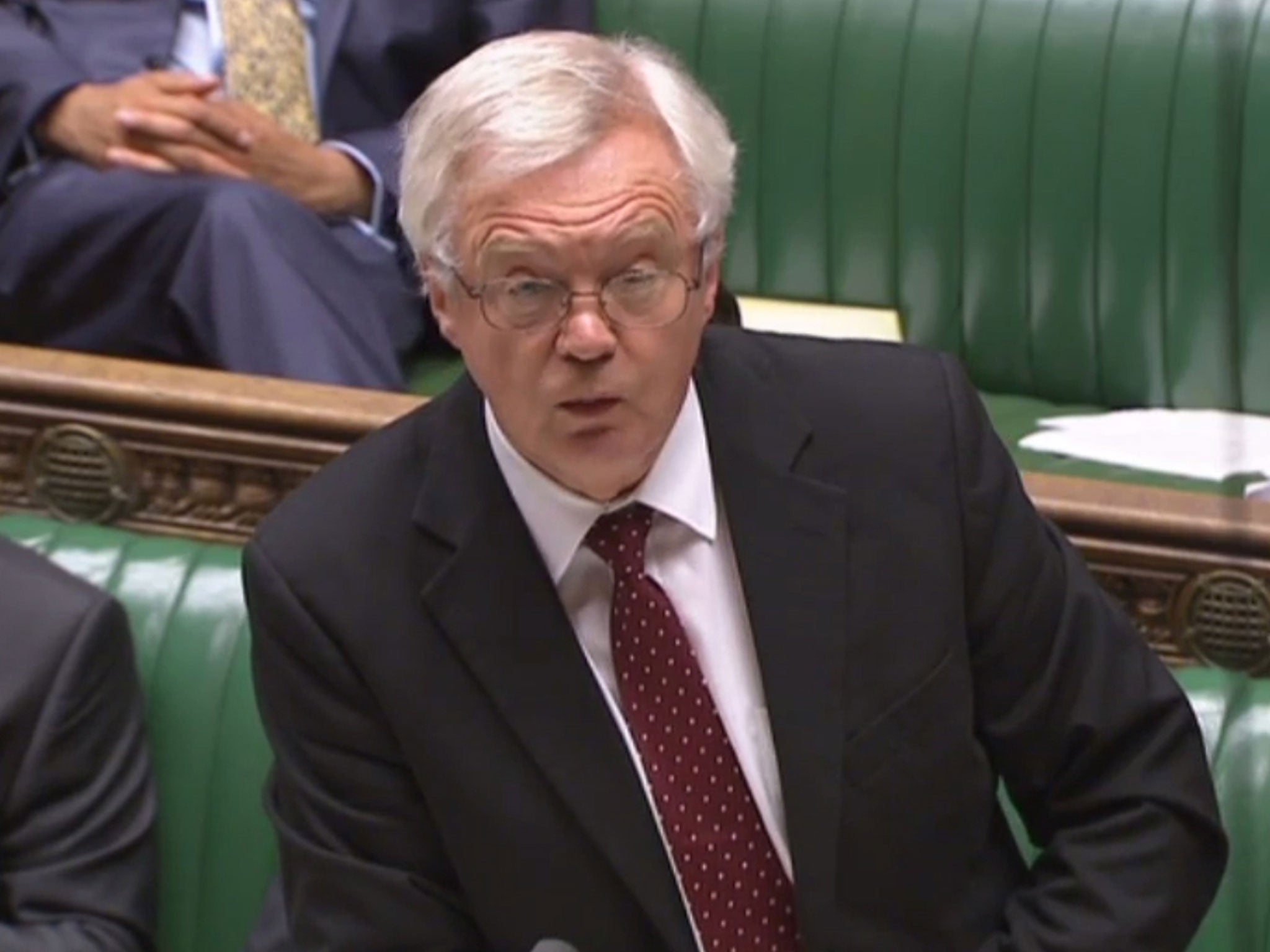 David Davis has warned Tory rebels to toe the line over the bill