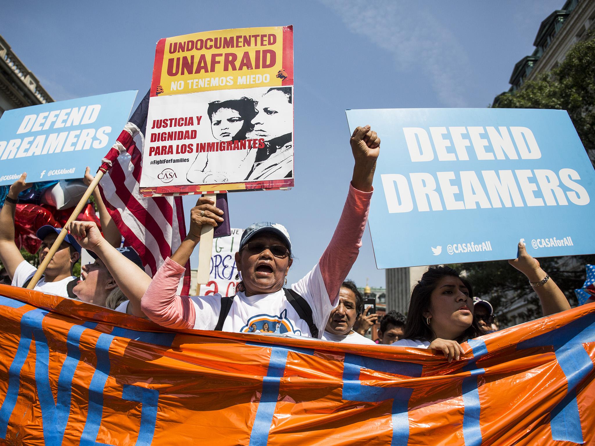 <p>The children of undocumented migrants, known as 'Dreamers', could be deported if Congress fail to secure their right to remain in the US</p>