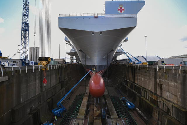 HMS Prince of Wales is built in blocks at six different locations across the UK