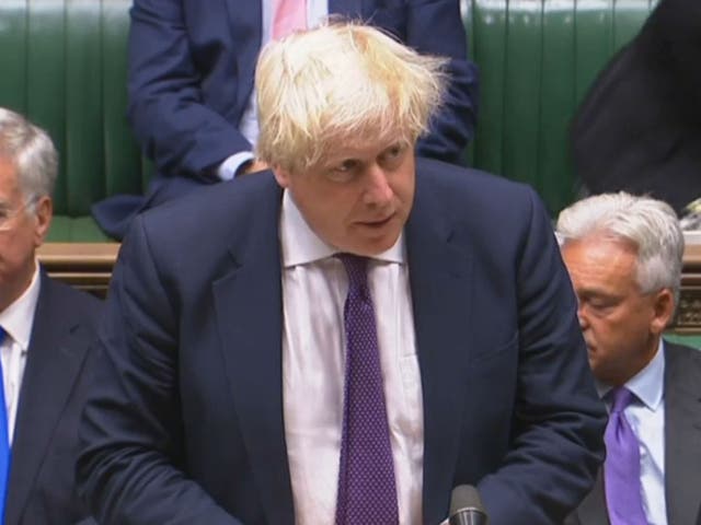 Boris Johnson addressed Parliament on the continuing situation in North Korea
