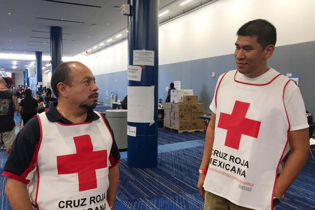 The Red Cross has come under fire from a politician and a judge in Houston, Texas, over its handling of the crisis created by Hurricane Harvey