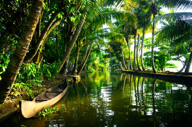 The backwaters of Kerala, India. Visitors to India can now stay for longer.