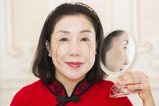 You Jianxia, whose phemomenal eyelashes landed her a place in the latest edition of Guinness World Records