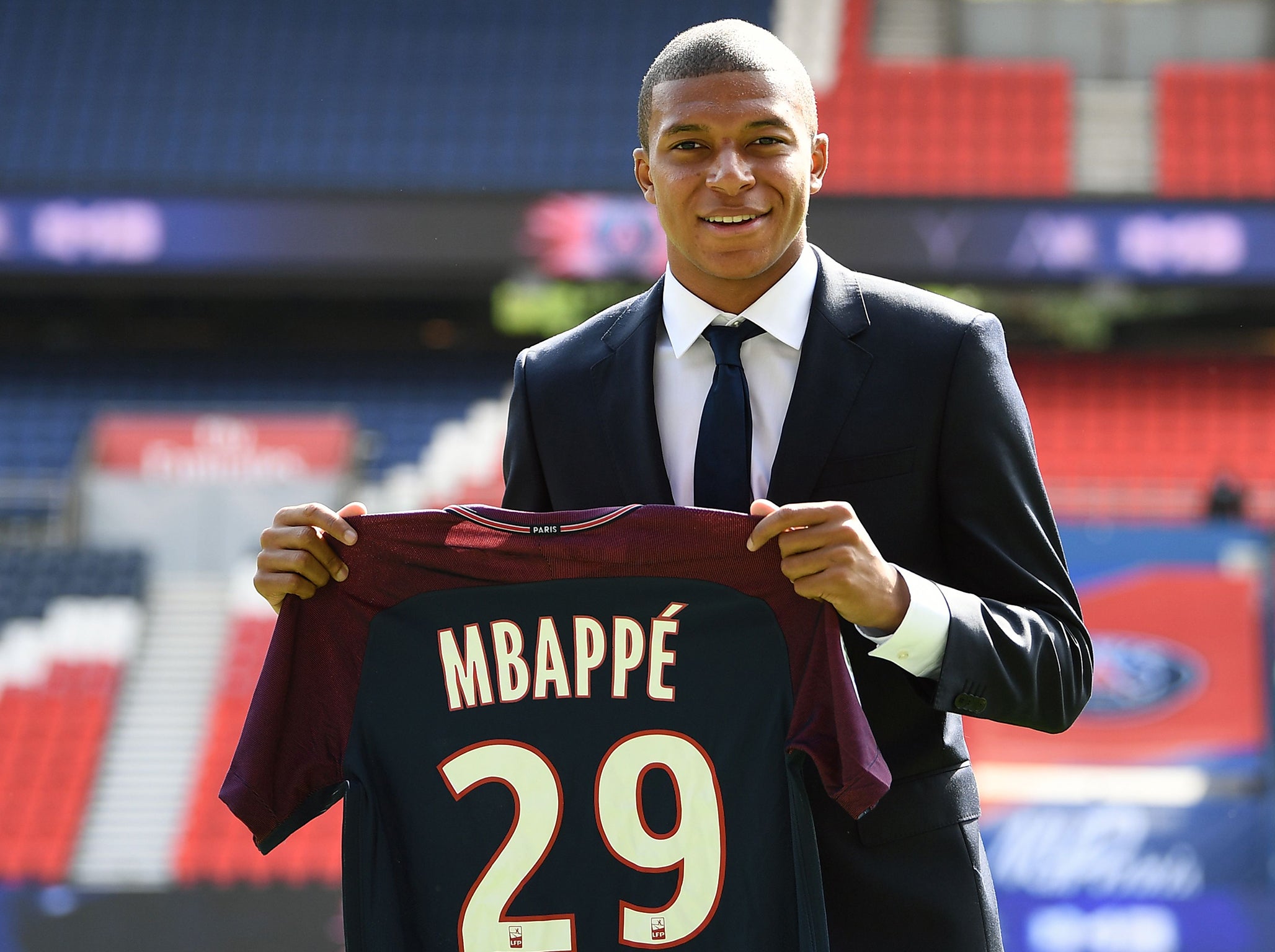 Mbappe has joined PSG from Monaco for £166m